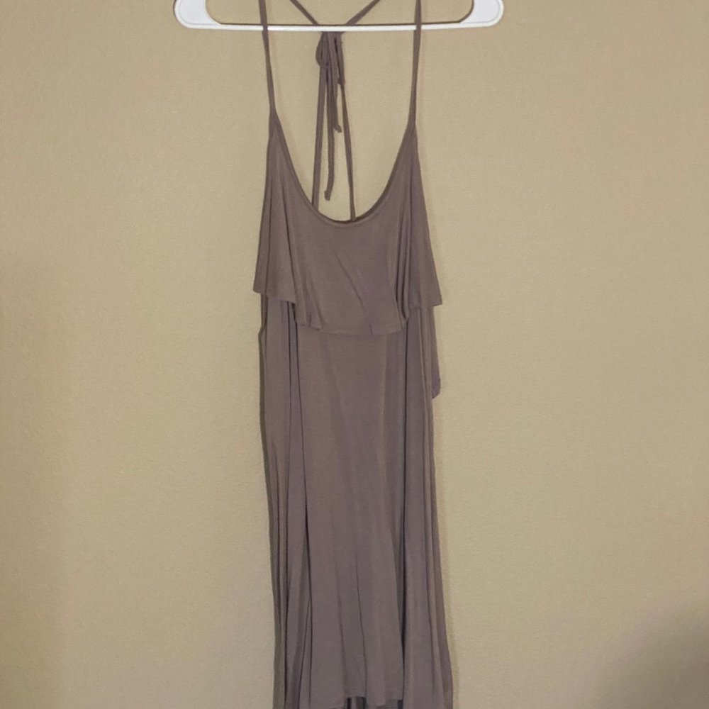 Tan Flowy Dress